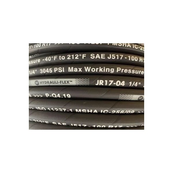 Hydrauli-Flex 1/4" SAE 100-R17 SN 2-WIRE MSHA HYDRAULIC HOSE 328' COIL JR17-04-COIL - main